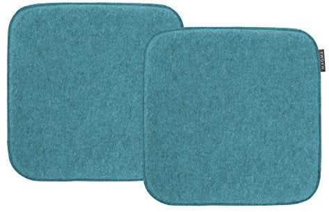 MAGMA AVARO Stuhlkissen/Sitzkissen für Indoor und Outdoor, Öko-Tex Siegel, waschbar bis 30°C, 1 Stück, 35x35cm, Petrol