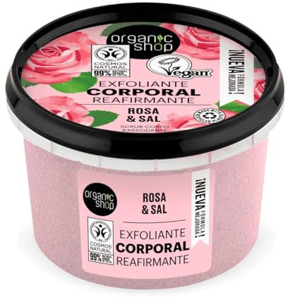 ORGANIC SHOP Exfoliante Corporal ESPUMOSO Perla Rosa 250ml, Estándar, Único