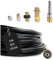 Rohrreinigungsschlauch - Set PROFESSIONAL (6-Teilig) für Kärcher Kränzle NILFISK ALTO WAP Professional HD HDS Anschluss 1/8 AG : M22 x 1,5 IG & Bajonett-Adapter & Adapter KEW & 2x Düsen (15 Meter)