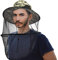CozyCabin Moskito-Kopf-Netz-Hut mit abnehmbarem Netz, verstecktes Netz, Design für Outdoor-Angeln, Gartenarbeit, Digital Camouflage, bag size 23 x 9cm