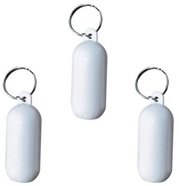 BESPORTBLE 3 Stück Schwimmende Schlüsselbund Kotflügel Schwimmende Segelboot Schlüsselring Wasserschwimmer Schlüsselbund Geschenk für Das Surfen im Freien Wassersport (Weiß)