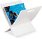 Relaxdays Porte-Revue Bois avec poignée, Salon, Design Moderne, Magazine Holder, Porte-journaux, 31 x 30 x 34 cm, Blanc