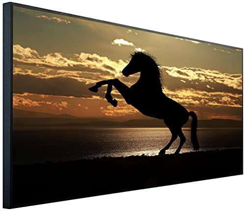 Ecowelle Infrarotheizung mit Bild | 1200 Watt | 60x120 cm | Infrarot Heizung| | Made in Germany| b 106 Pferd