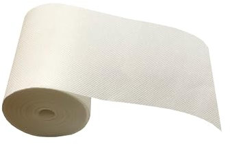 IF&D Stoffe und Vorhänge, ca. 6 m, 10,2 cm breit, waschbar, Vlies-Filterstoff, weiß, Buckram/Heading Tape- Stil #BS465