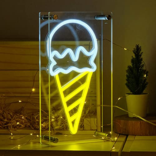 Jinson well Eiscreme lampe neon zeichen wand, führte dekor nachttischlampen, neon zeichen hochzeit schlafzimmer tabelle geschenk kinder spielzeug dekor dekorationen zum geschenk