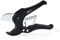 Sharp-tec PVC Pipe Cutter 3-42mm, Ratchet Plastic Pipe Cutter with Aluminum Alloy Body, Plumbing Pipe Slice for PVC PPR Plastic, Black