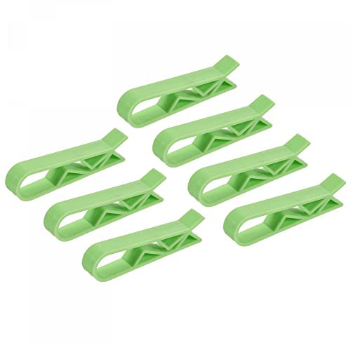 sourcing map Garbage Bin Clip Kitchen Trash Can Waste Basket Garbage Bin Clamp Non-Slip Clip Clamp Green, Pack of 12
