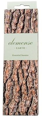 Japanische Räucherstäbchen Elemense 40 Incense Sticks Rauchstäbchen aus Japan aus Natürlichen Stoffen und Ölen Raucharme Low Smoke Stäbchen für Alltag fünf Elemente (Elemense - Erde)