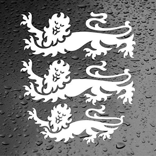England Three Lions Euros Car Van Bumper Window Vinyl Decal Sticker 3 Lions