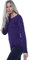 AA ESSENTAILS Women Ladies Long Sleeve Round Neck Plain Top Stretchy Casual Summer T-Shirts Basic Slim fit Tee Tops (Purple, 12-14) (ZJ-88487)