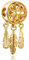 Amuefer Gold Dreamcatcher Charms für Armbänder, 925 Sterling Silber Dangle Anhänger Geschenk für Frauen Mädchen-Armband Halsketten