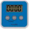 TimeTEX Zeitdauer-Uhr Digital compact blau - Stoppuhr mit sekundengenauer Zeiteingabe - lautlos - mit Ablaufsignal - mit Batterien - 8 cm x 8 cm - 61923