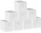 Amazing Tour 8 PCS Cube Storage Boxes 33x38x33 Foldable Fabric with Handles Collapsible for Home Office Nursery Organiser - Clothes Basket Containers, White