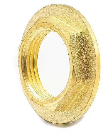 Messing Kontermutter 1, Gewindemutter 1 Zoll, Sechskant, Rohrverbindung Fitting, Wasserinstallation, Heizungsinstallation, Innengewinde Mutter, Sanitär Kontermutter, Dichtungsmutter