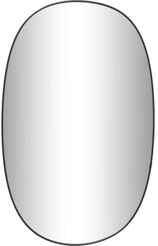 vidaXL Wandspiegel Schwarz 80x50 cm