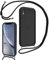 Coalbooliy Handyband für iPhone XR Hülle 6,1 mit Band, Handyhülle Kameraschutz Weiches Silikon Necklace Stoßfeste Schutzhülle mit Kordel zum Umhängen Cover für Mädchen Frauen, Schwarz