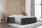 Fun Möbel Boxspringbett Dachschräge Bett PRIMA Stoff Soro in Überlänge (Dunkelgrau, 160x220 cm)