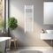 Blümme Heated Towel Rail Bathroom Ladder Radiator Curved 1200 x 400mm Central Heating Towel Radiator Warmer White