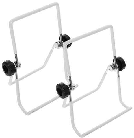 ABOOFAN Halterung für Sprossenglas, 2 Stück Edelstahl, Faltbar, Weiß