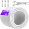 Soibke Cavo Ethernet 60 Metri, Cavo Lan Cat 7 Schermato S/FTP Alta Velocità 24AWG 10Gbps 600MHz Cavo Internet Gigabit RJ45 Cavo Rete 100m Molto Lungo Bianco Impermeabile Esterno Cavo Patch per Router