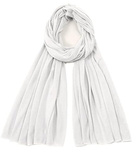 Van Der Rich ® - Einfarbiger Schal Weiche Stola 68cm*170cm - Damen (11-Creme)