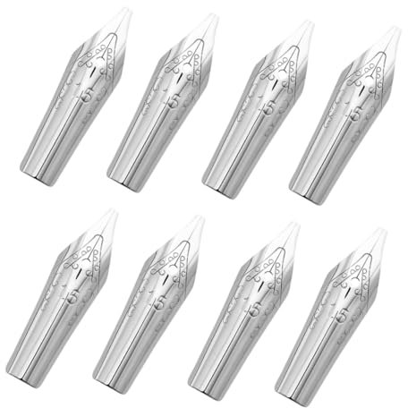 Operitacx 8 Stück Ersatzfeder Für Füllfederhalter Einziehbar Füller Kalligraphie Textmarker Tinte Für Füllfederhalter Ersatzfedern Für Füllfederhalter Markierungen Uv-stift Silver
