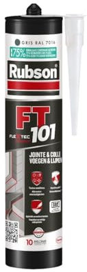 Rubson Mastic FT 101 Joint Fissure & Colle RAL 7016 (cartouche 280 ml) – Mastic polyvalent tous matériaux – Étanche & résistant