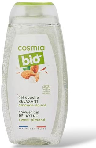 Gel Douche Bio Relaxant à l'Amande Douce, Biologique, 250ml, Fabriqué en France Produit Naturel (Amande douce)