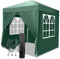 Carpa Plegable 2x2m, Altura Ajustable, UPF 50+. Las pergolas y el Gazebo Son Impermeables, Aptos para Camping, Festivales, Playa y terrazas, Verde