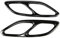 ATGCBCAUF Auto Auspuffblenden Für Mercedes Für Benz CLA-Klasse C118 W118 CLA180 CLA200 CLA220 CLA250 CLA260 2020-2022+ Auto-Schalldämpfer-Auspuffrohr-Endabdeckung Auto Auspuffendrohr(Black)