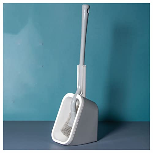 GOOPEEG Toilet Brush Toilet Brush And Holder, Bathroom Toilet Bowl Cleaner Brush, Toilet Cleaning Brush Kit With Soft Bristle Brush Deep Cleaner(B)