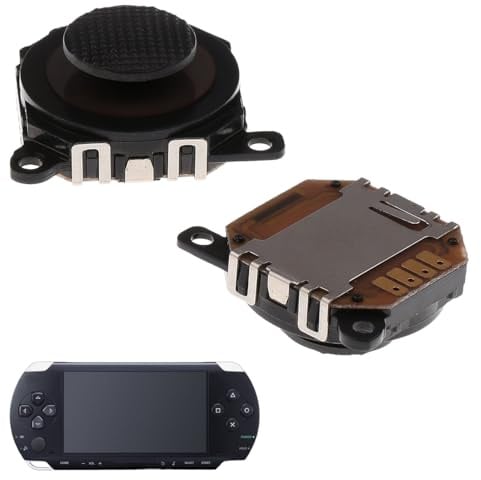 BLPRKOT 2 Pezzi 3D Joystick Analogico, Pulsante di Ricambio, Controllo in Plastica, Thumb Stick, Ricambio Joystick, Compatibile con Modello 1000, Per Console di Giochi, Controllo Preciso