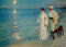 Kunstdruck/Poster: Peter Severin Krøyer Sommerabend am Strand von Skagen Der Künstler und Seine Frau - hochwertiger Druck, Bild, Kunstposter, 55x40 cm