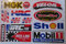 Hotrodspirit – Stickerbogen NGK Shell mobil1 Aufkleber Sponsor Hintergrund weiß