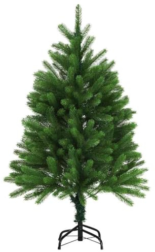vidaXL Künstlicher Weihnachtsbaum Naturgetreue Nadeln 120 cm Grün