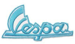 PATCHMANIA Vespa Logo 11,0 cm Aufnäher Bügelbild, Patch Embroidered Patches Iron on