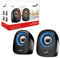 Genius SP-Q160 Stereo-Lautsprecher, USB-betrieben, Blau