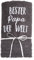 AngelicArt Handtuch -bestickte Handtücher- Muttertag - Vatertag (grau-Papa, 70 x 140 cm)