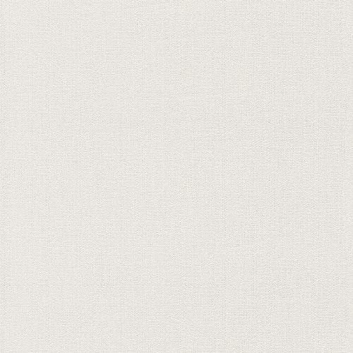 BRICOFLOR Vliestapete | Tapete uni Tapeten einfarbig - Tapeten für Wohnzimmer - Beige / Crème, Grau | 10,05 x 0,53 m = Rolle 5.33 m²