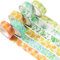 YUBX 4 Rollen Washi Tape Set Folie Masking Tape Dekoratives Klebeband Bunt für DIY Handwerk Bullet Journals Planer Scrapbooking Verpackung (Plant)
