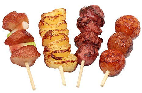 jojofuny Modelos De Alimentos De Plástico 4 Piezas Juego de Comida Falsa Barbacoa de Juguete de Comida para Niños Barbacoa Juguetes Parrilla Juego de Cocina Juguetes Comida Falsa