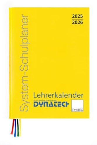 TimeTex System- Schulplaner Lehrerkalender für alle Schularten Buchkalender für Lehrkräfte Kalender 2025/2026 DIN A5