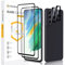 Lanhiem [2+2 pièces] Verre Trempé Samsung S21 FE 5G,[Couverture Complète] [Sans Bulles] [9H Dureté] [3D-Touch] Film Protection écran Galaxy S21 FE Anti-rayures, Noir