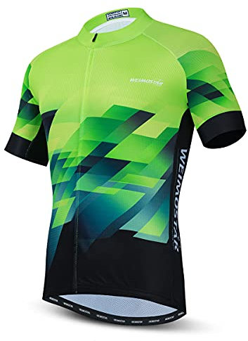 Hotlion Herren Radtrikot MTB Trikot Sommer Kurzarm Rennrad Shirts, Cf0416-sj, XL