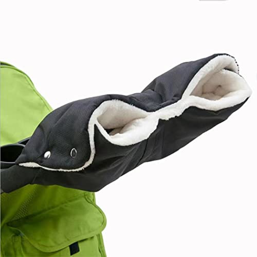 MRTWDK Kinderwagen-Handwärmer, Kinderwagen-Muff, Handwärmer, Kinderwagen-Handschuhe, Handwärmer mit warmem, weichem Flanell, Winter-Kinderwagen-Muff, wasserdicht, winddicht, Universalgröße für Buggy-