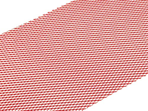 Rejilla de Aluminio para Tuning 33 x 100 cm Color Rojo estilo panal abeja universal coches