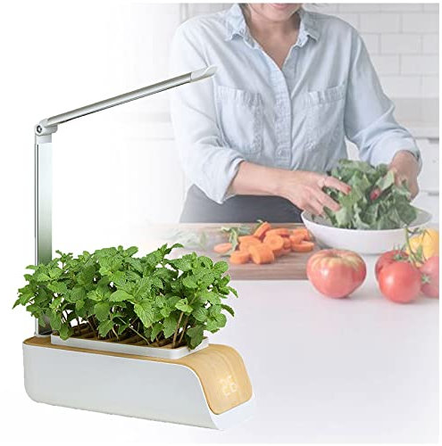 VVLXRIC Kit per La Coltivazione, Lampada per Coltivazione Indoor Luce di Riempimento Automatica 16h, Regolabile in Altezza, Serra da Giardino, per Piante da Interno, Fiori, Serre