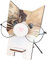 Bewinner Support de Lunettes, Support de Lunettes en Forme d'animal, Support de Lunettes sans Décoloration pour Le Stockage de Lunettes, Affichage de Montre de Bijoux, Décoration de la (Chat)