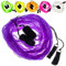 Juggle Dream Schal Flagge POI Set – Übe das Jonglieren von Spinning Poi, Weiche Köpfe Spirale Soft-Pois Übungs-Kit mit Lernvideo (Lila)