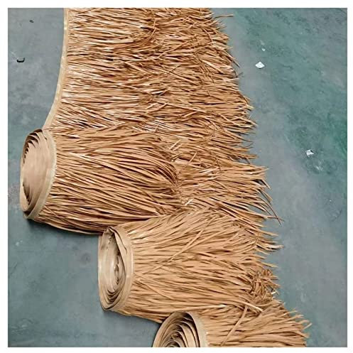 Pealihuy Artificial Plam Runner Roll Tile Roof Straw Thatch Roof Duck Boat Blinds For Tiki Hut Bar Gazebo Party, 10 PCS